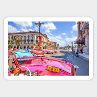 Pink Cadillac, Havana Taxi Ride Sticker